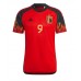Belgien Romelu Lukaku #9 Hemmatröja VM 2022 Kortärmad